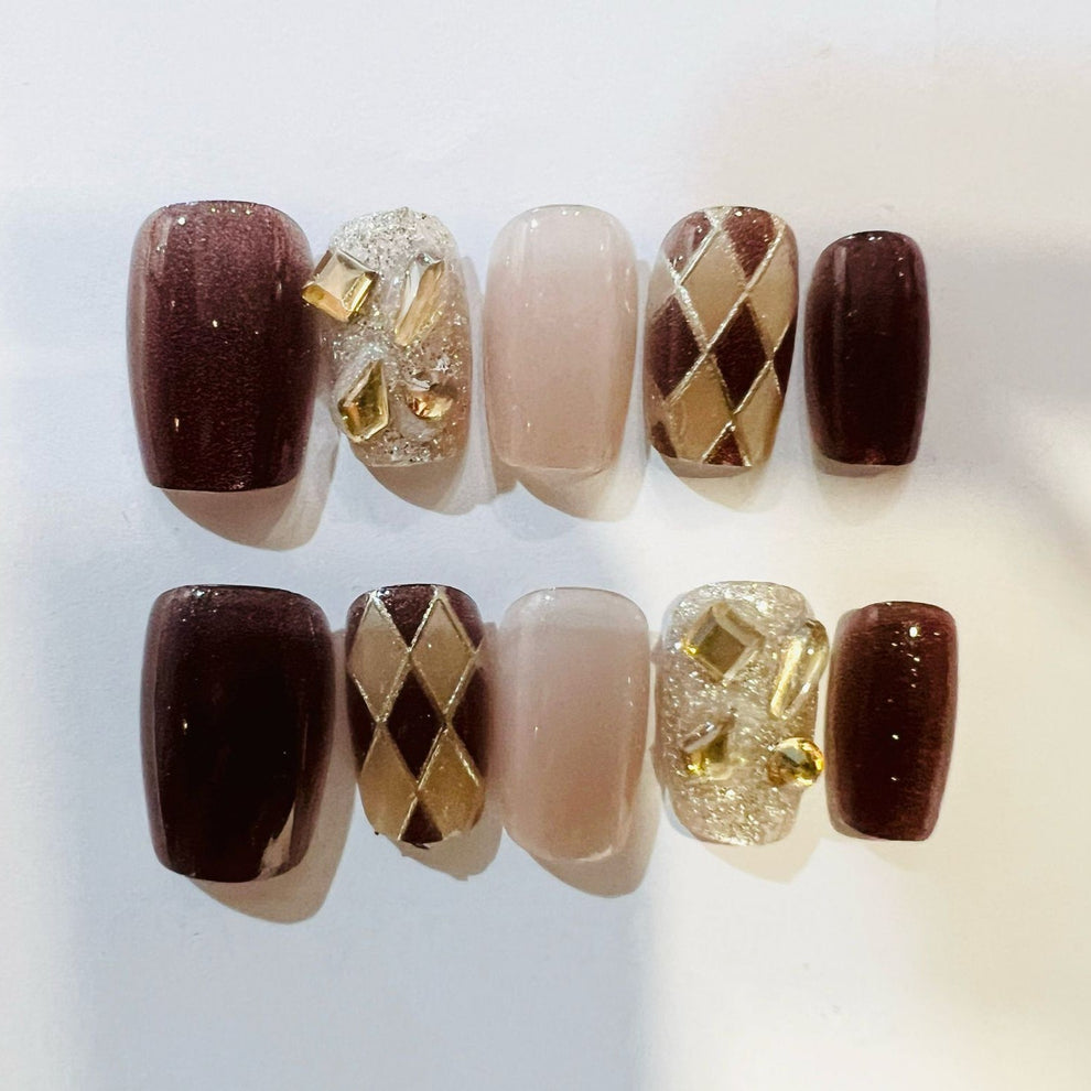 Press On Nails 10Pcs Code-Y Easy Beauty Nepal