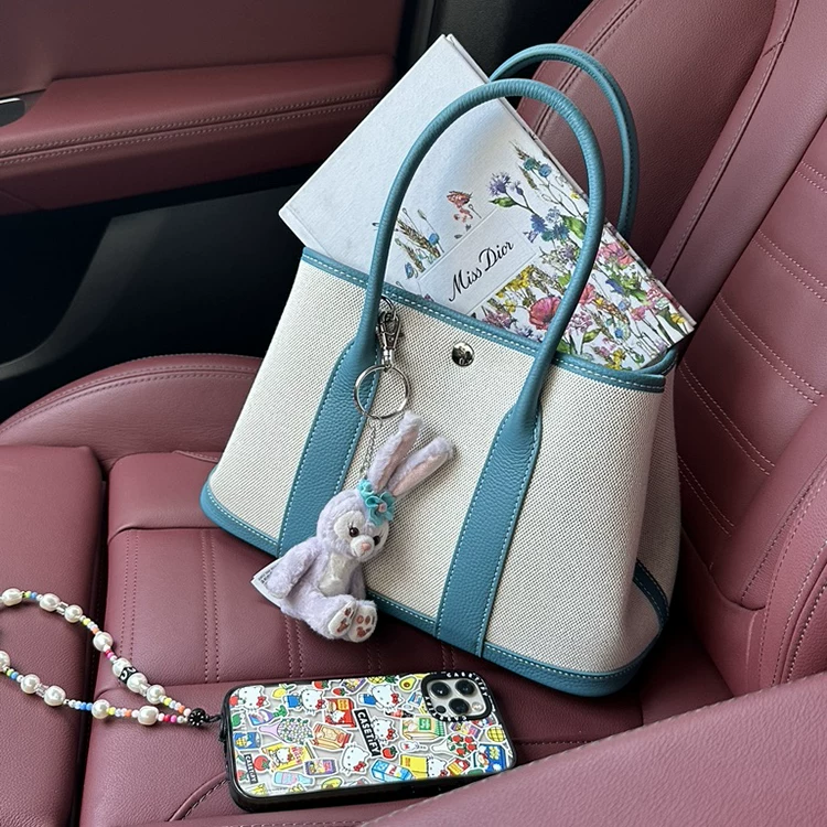 HERMES tote bag Garden Party    GAB-129 Mask Queen Nepal