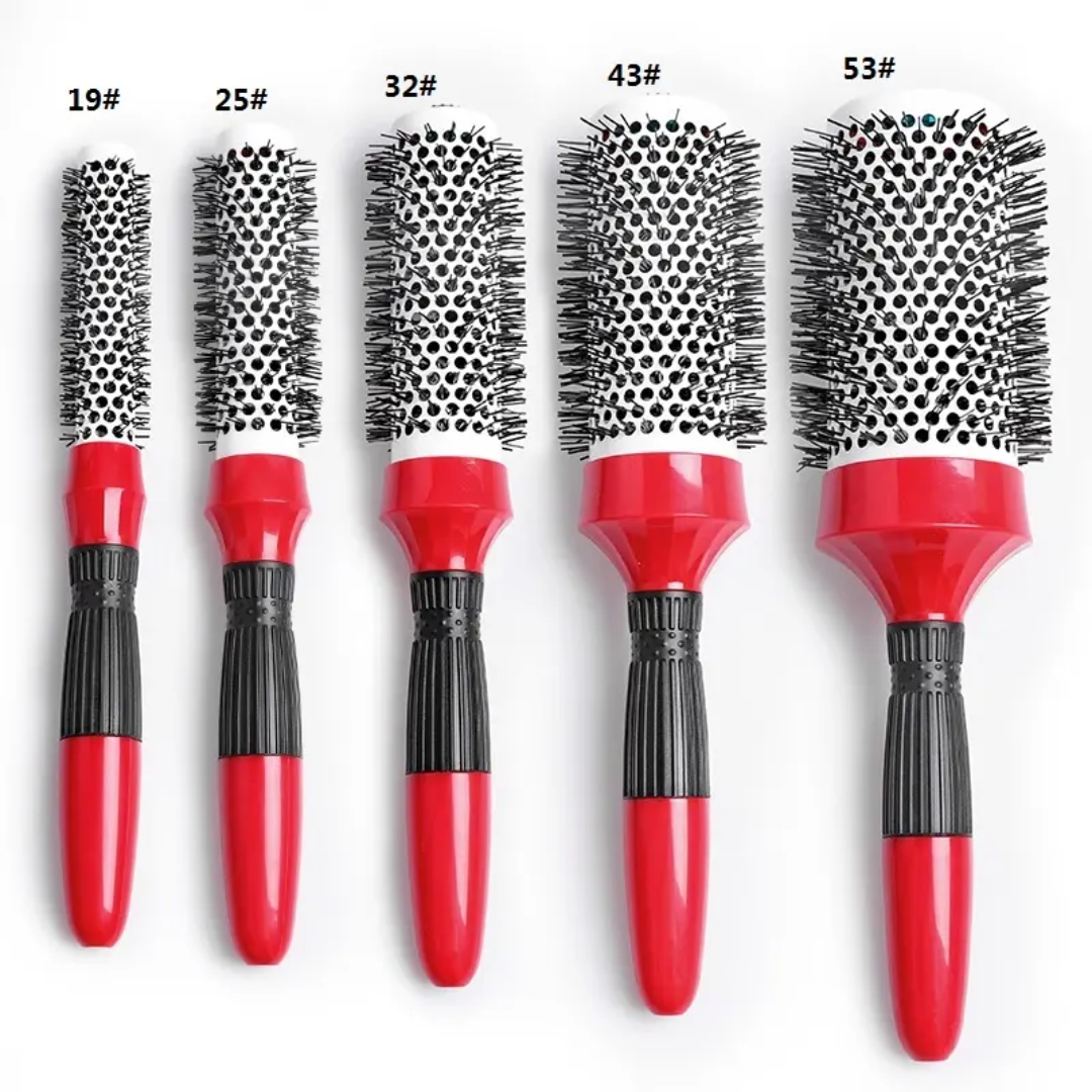 Professional Thermal Ceramic Round Brush — Salon Blowout Styling Mask Queen Nepal