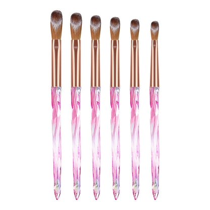 Acrylic Aurora Brush 6Pcs Set Mask Queen Nepal