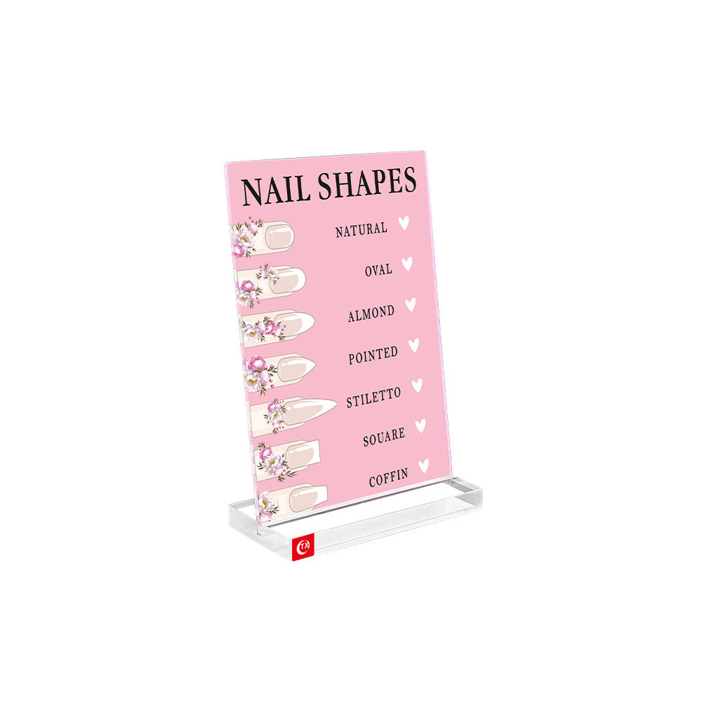 Nail Shape Display Sign Board Mask Queen Nepal