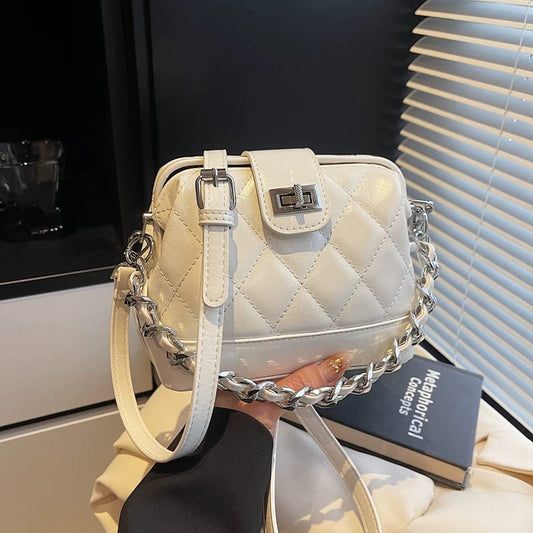 Classic Flap Girls Handheld White Bag Easy Beauty Nepal