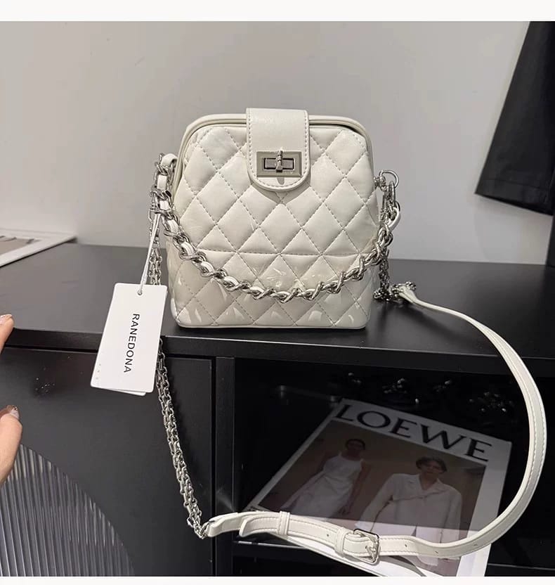 Classic Flap Girls Handheld White Bag Easy Beauty Nepal