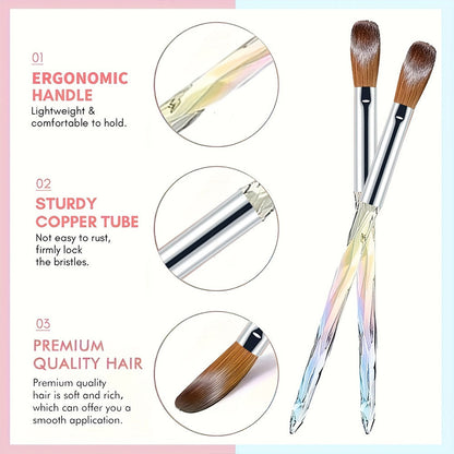 Acrylic Aurora Brush 6Pcs Set Mask Queen Nepal