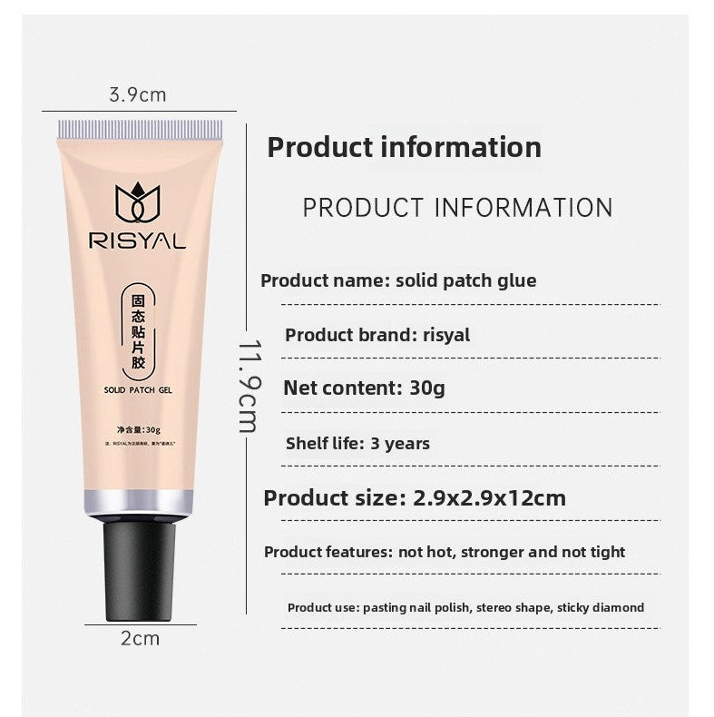 Risyal Solid Gel Nail Glue 30ml Mask Queen Nepal