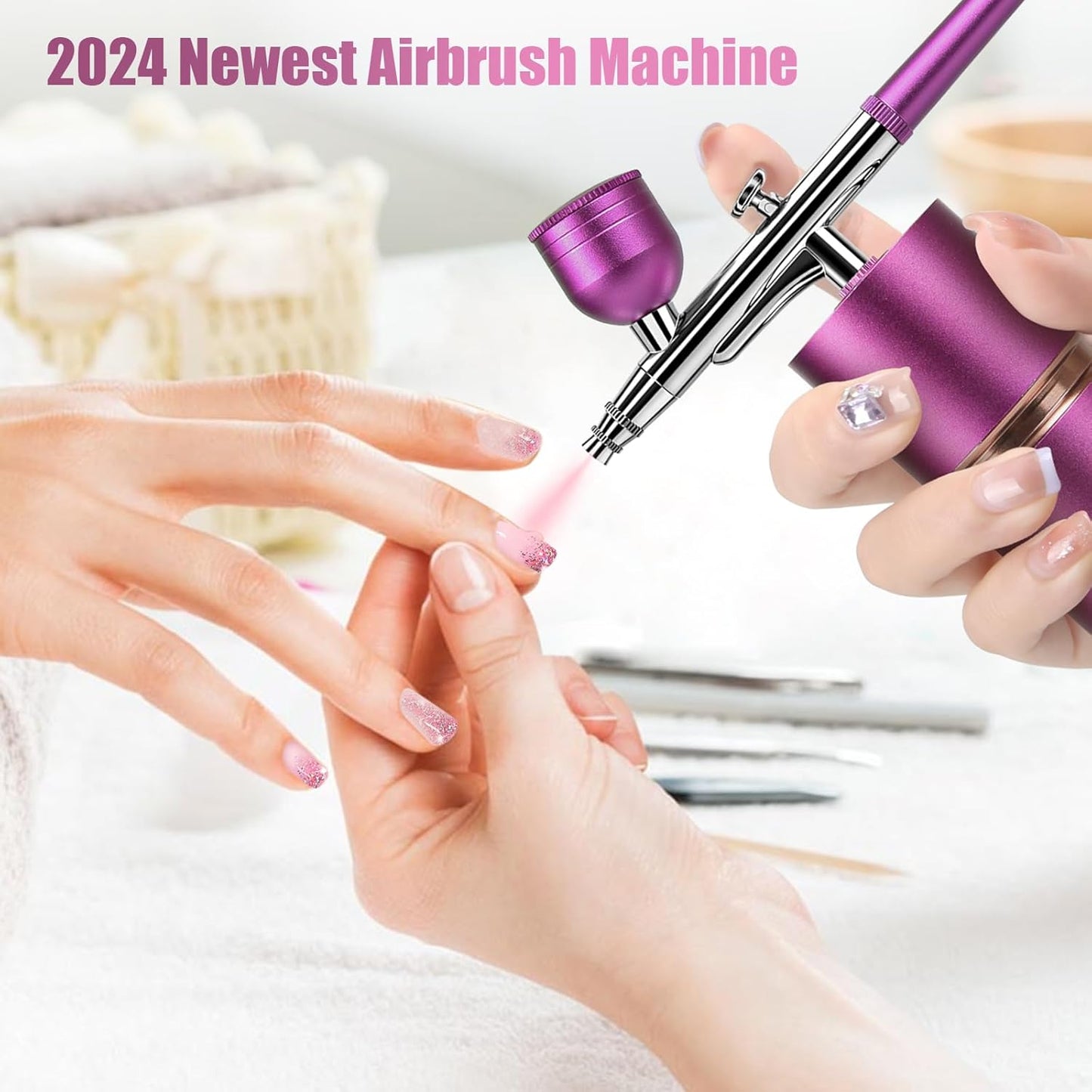 Rechargeable Air Brush With Compressor Air Brush Gun Mask Queen Nepal