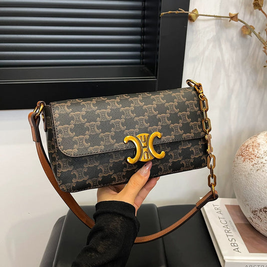 Celine Triomphe Canvas and  Shoulder Bag Easy Beauty Nepal