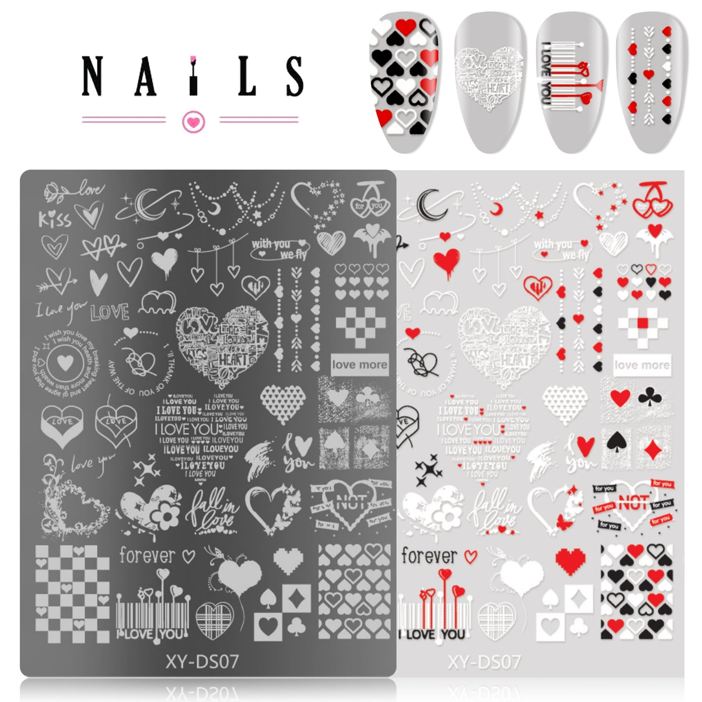 Nail Art Stamping Plate Mask Queen Nepal