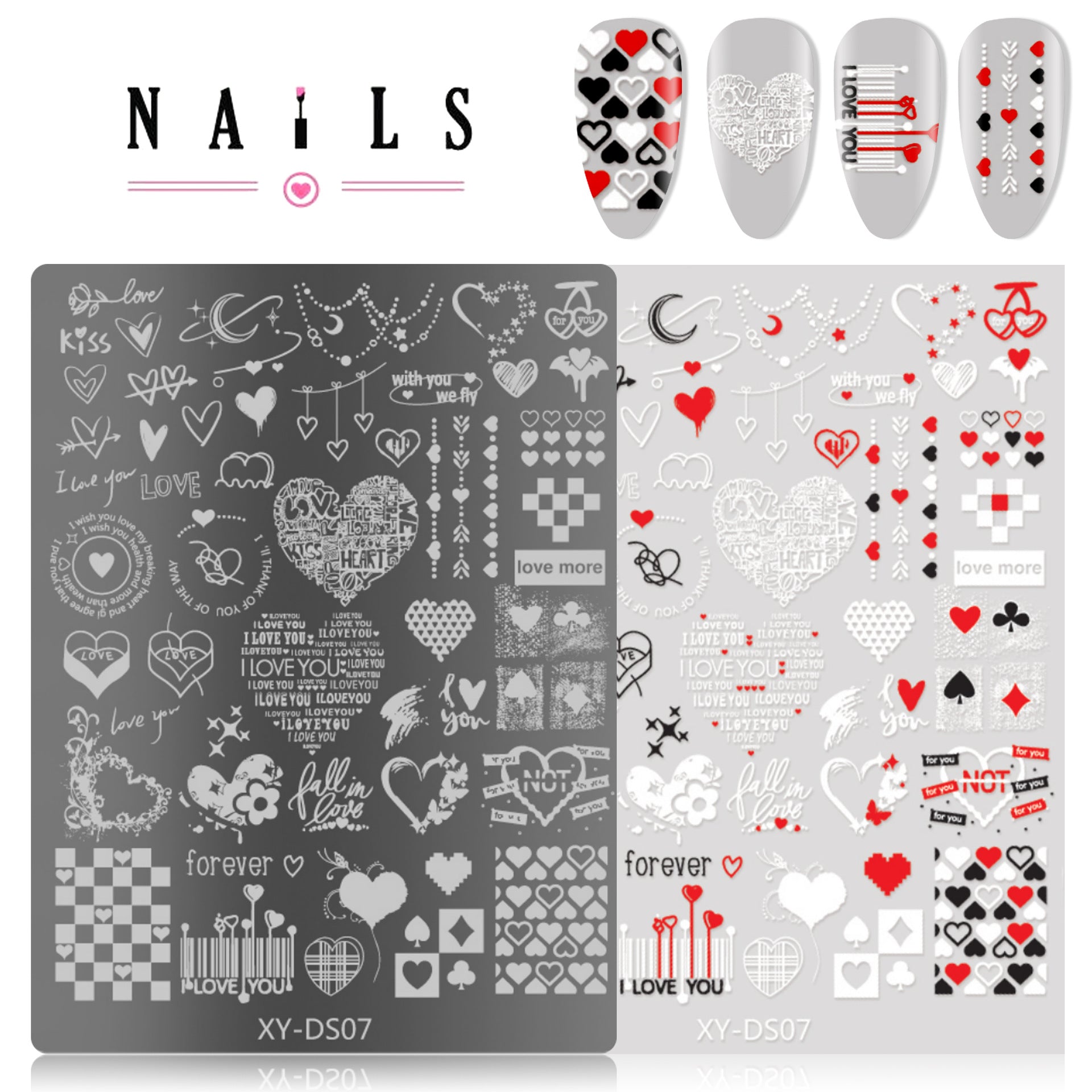 Nail Art Stamping Plate Mask Queen Nepal