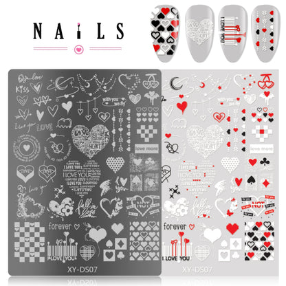 Nail Art Stamping Plate Mask Queen Nepal
