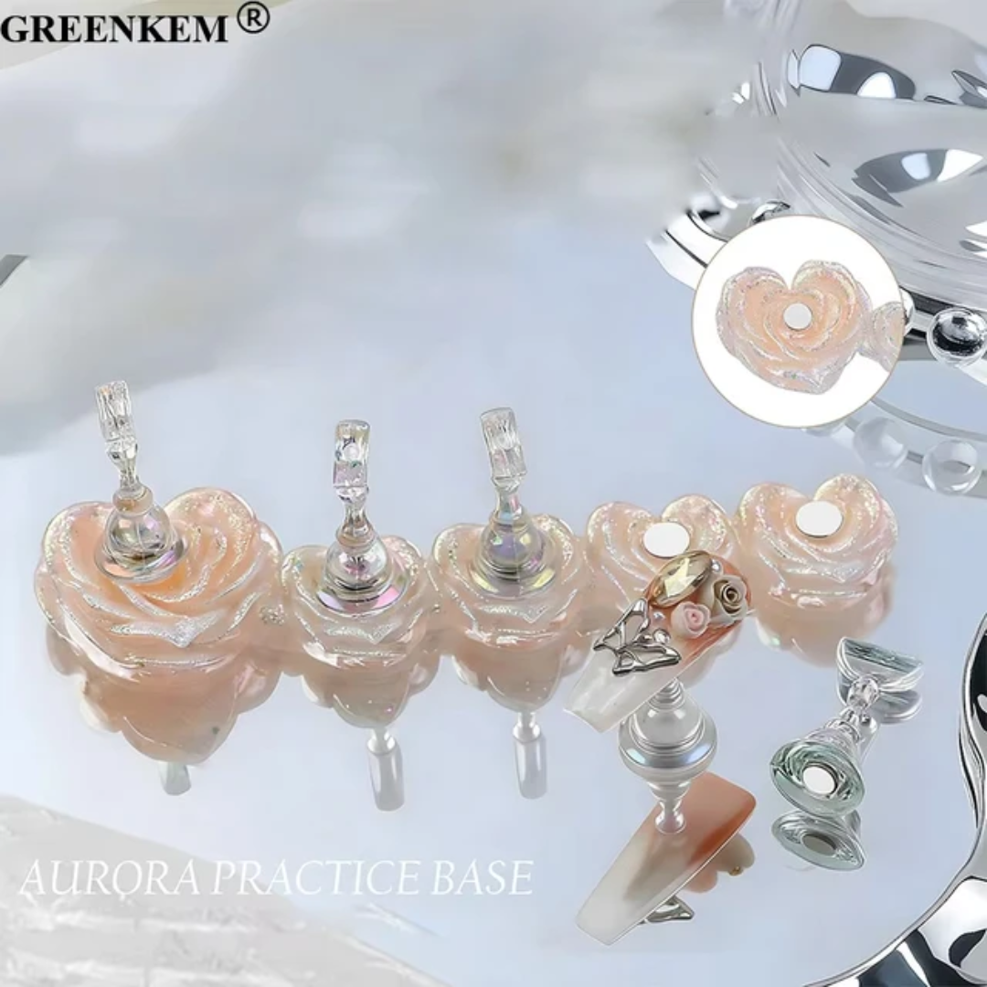 Nail Art Tips Stand Press On Stand Flower Mask Queen Nepal