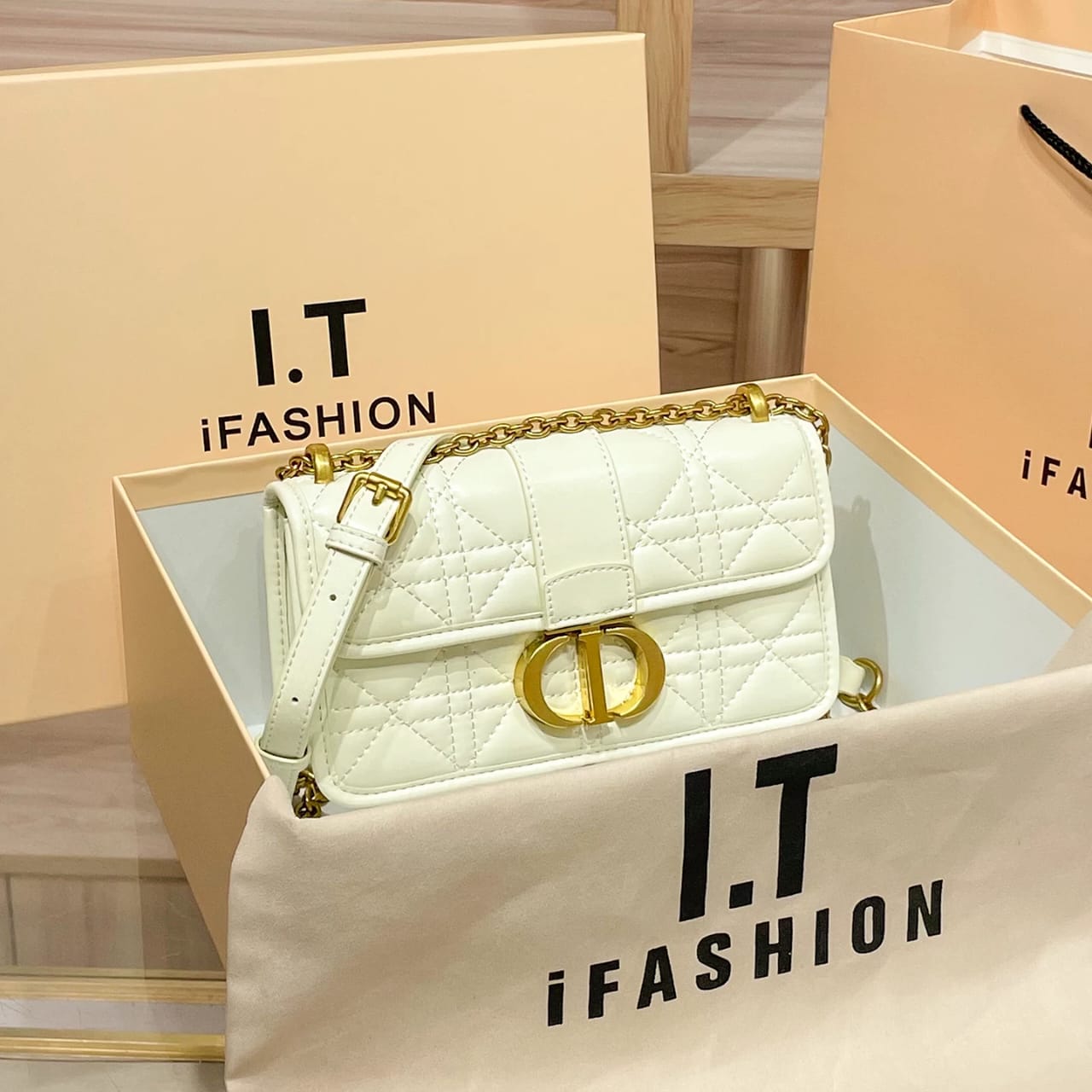 Dior Medium Mini Ladies White Bag Easy Beauty Nepal