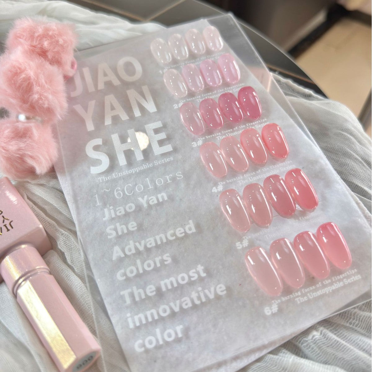Gel Lab Milky Skin Tone 6 Color Nail Gel Polish Set 15ml Mask Queen Nepal
