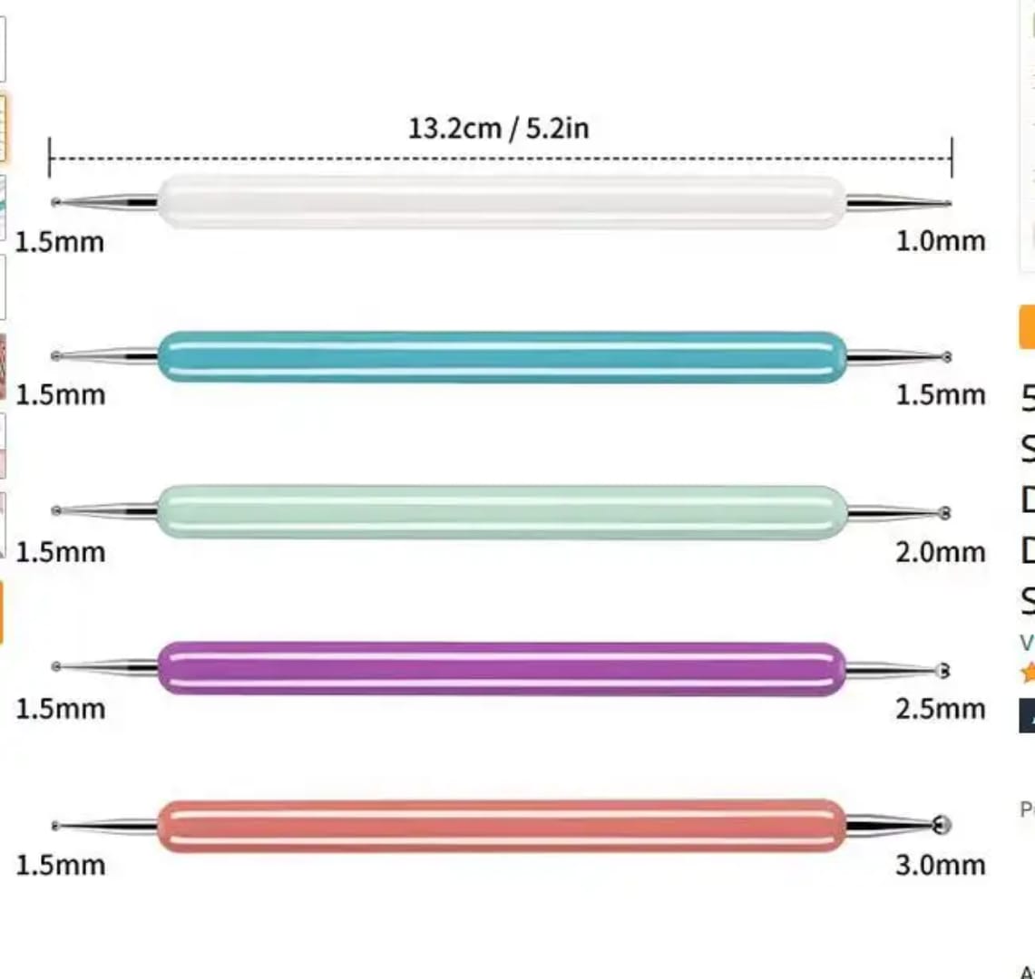 Nail Art Dot Pen Set (5 pieces) Mask Queen Nepal