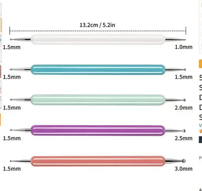 Nail Art Dot Pen Set (5 pieces) Mask Queen Nepal