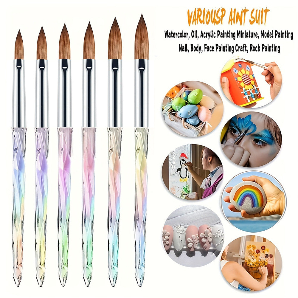Acrylic Aurora Brush 6Pcs Set Mask Queen Nepal