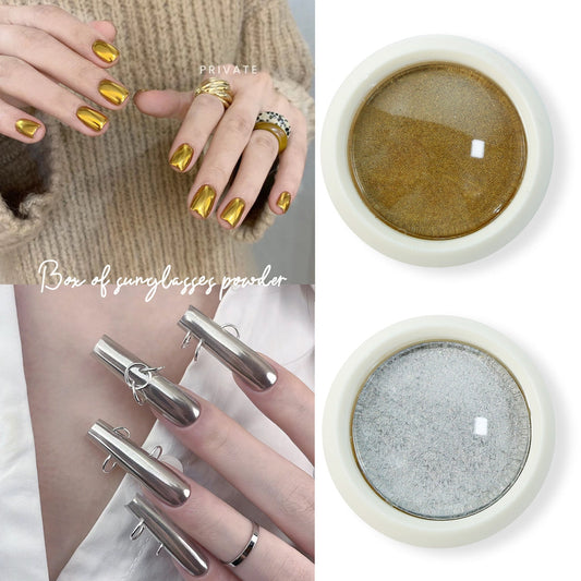 Nail Chrome Golden 1+ Silver 1 （2 Boxes Set） Mask Queen Nepal