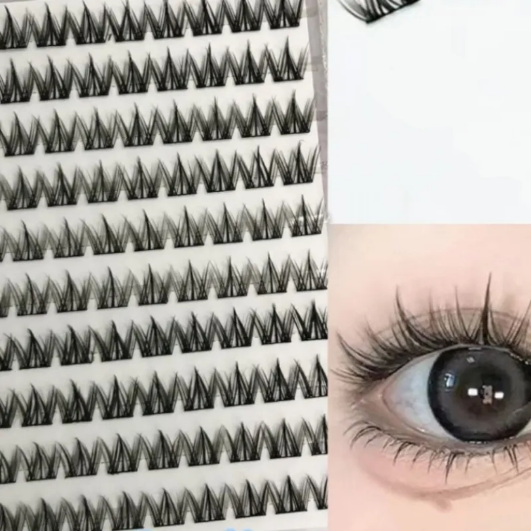 Pre Glued Mix Cluster Lash Book MJ-04 Mask Queen Nepal