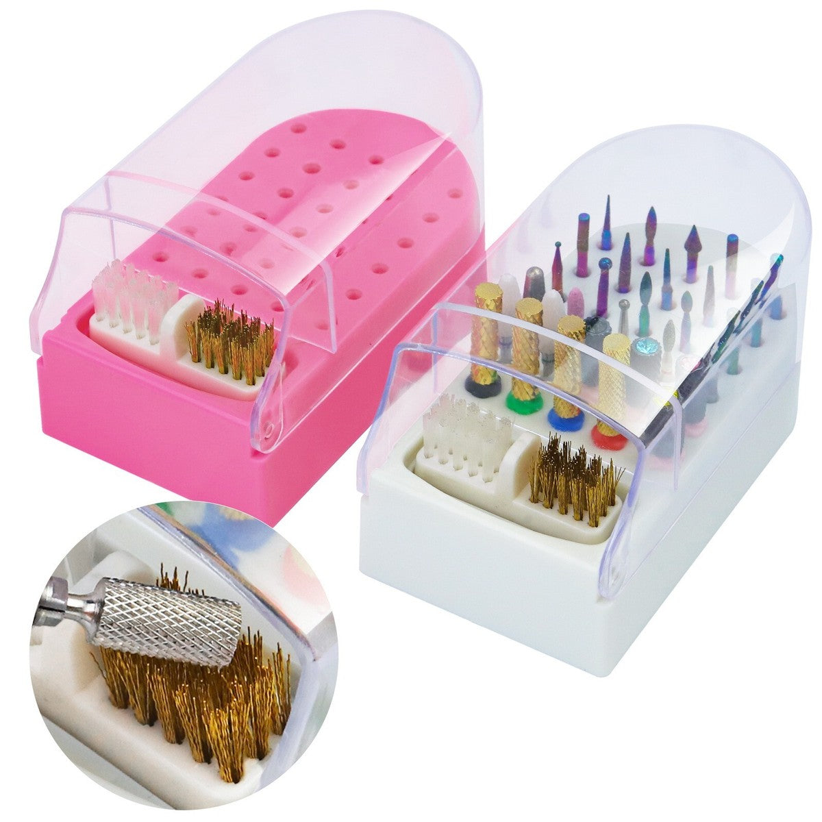 Nail Drill Bit Holder 30 Slots Mask Queen Nepal