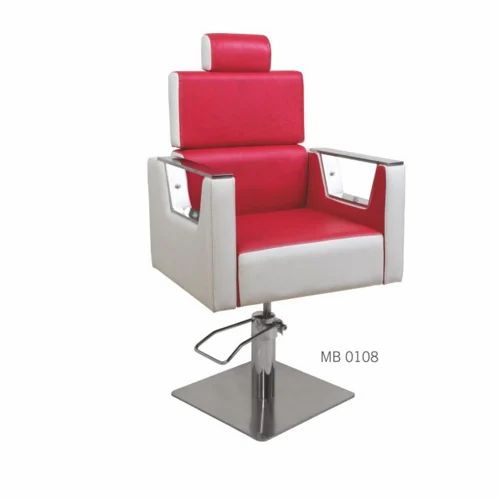 Gaborone Chair Red & White Leather Salon Chair Mask Queen Nepal