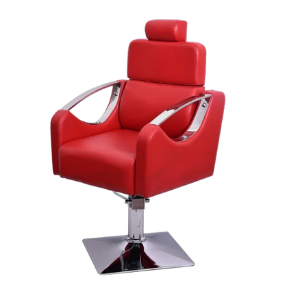 Ridhi Royal Red Comfortable Neck Support Chair For Beauty Studio - Mask Queen Nepal