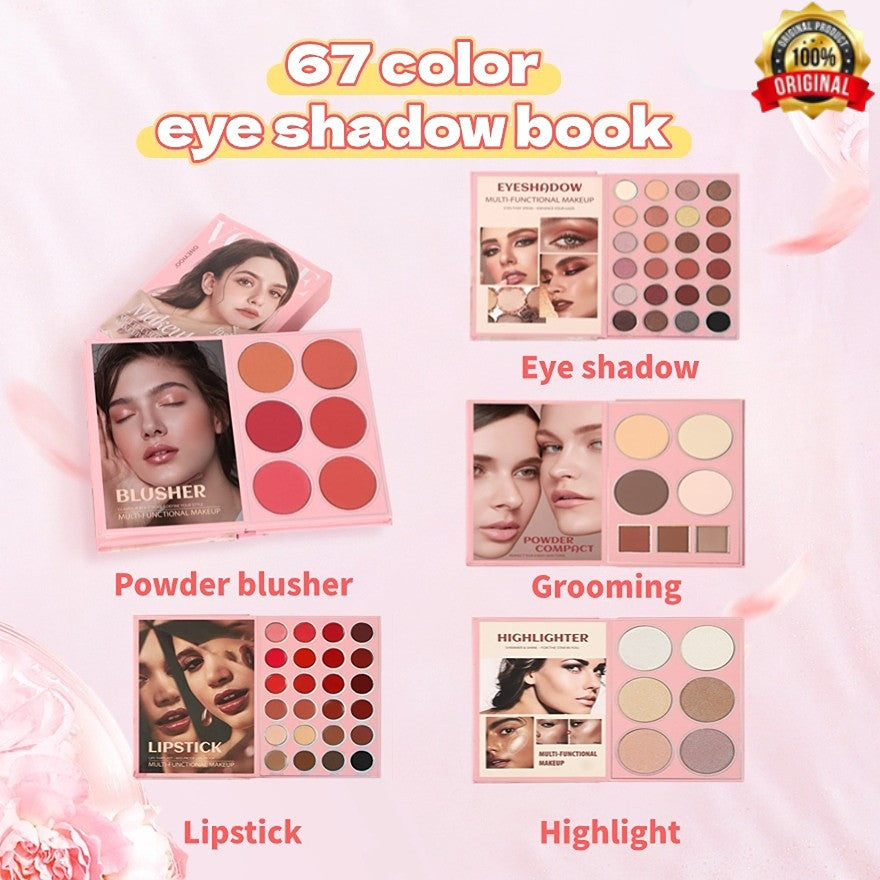 ONEYIOO Vogue 67 Color Eye & Face Palette Makeup Book AZ-213 Easy Beauty Nepal