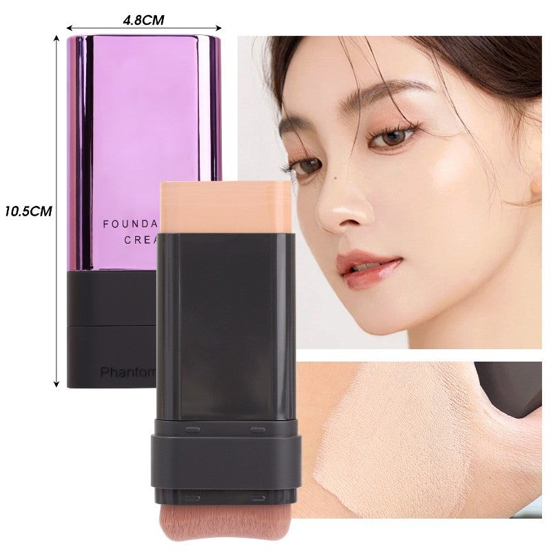 Phantom Bear 2 In 1 Luxury Anti-Wrinkle Foundation Stick With Brush Easy Beauty Nepal