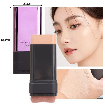 Phantom Bear 2 In 1 Luxury Anti-Wrinkle Foundation Stick With Brush Easy Beauty Nepal