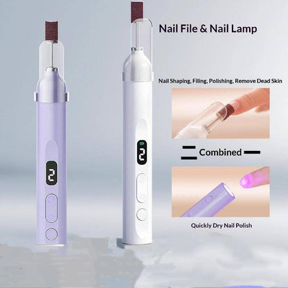 Mini 2-in-1 Rechargeable Nail Drill & UV Lamp （13800RPM） Mask Queen Nepal