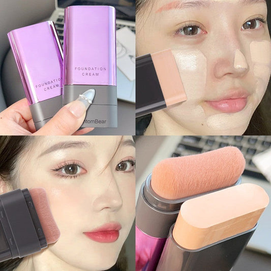 Phantom Bear 2 In 1 Luxury Anti-Wrinkle Foundation Stick With Brush Easy Beauty Nepal