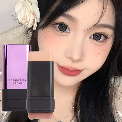 Phantom Bear 2 In 1 Luxury Anti-Wrinkle Foundation Stick With Brush Easy Beauty Nepal