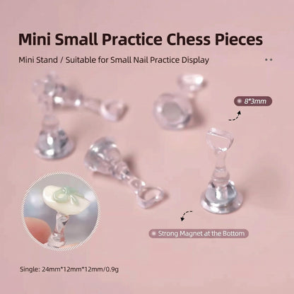 Magnetic Nail Practice & Display Stand (5 Pcs) Mask Queen Nepal