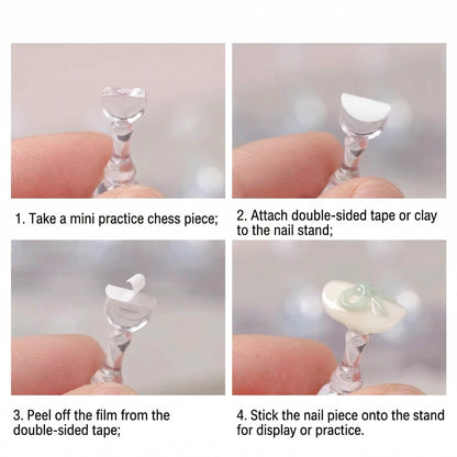 Magnetic Nail Practice & Display Stand (5 Pcs) Mask Queen Nepal