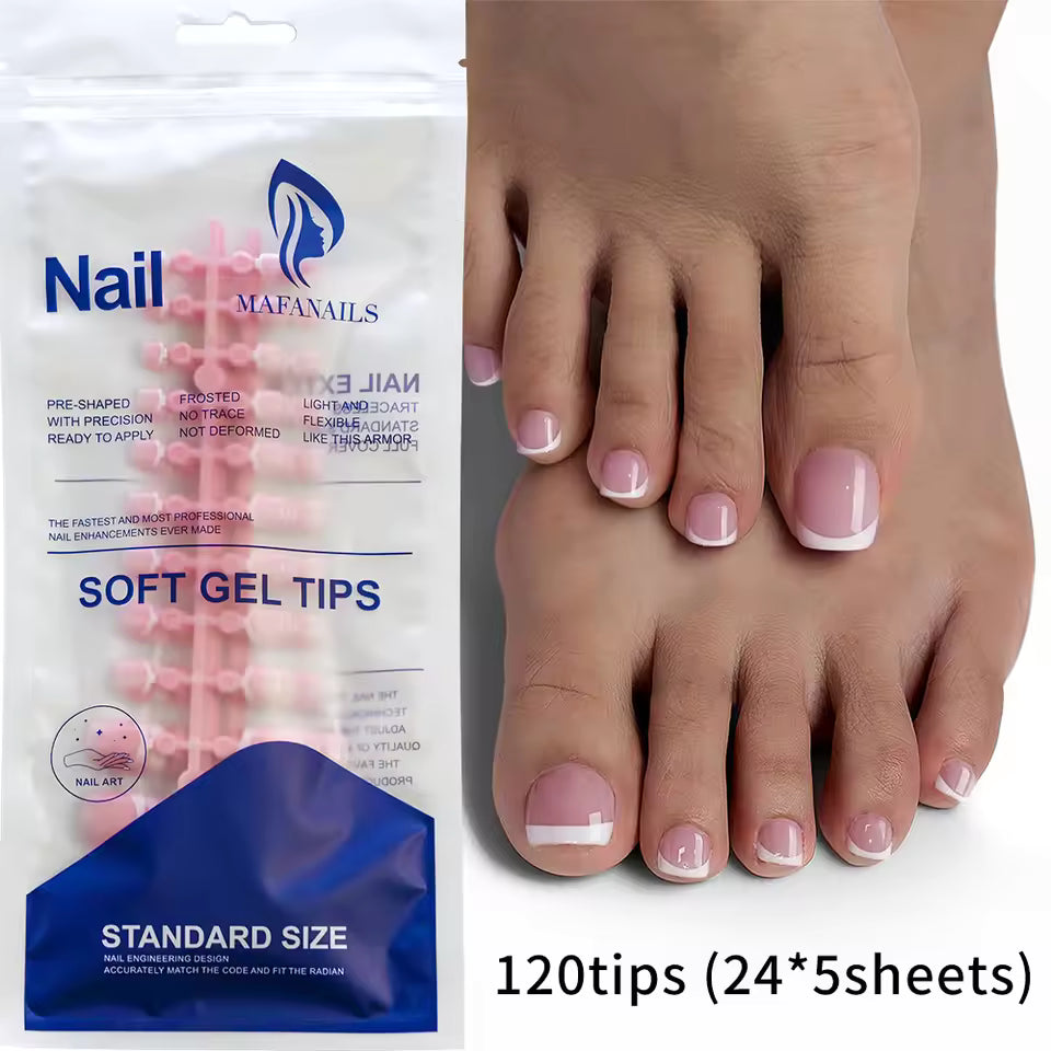 Pre Shape French Tips 120 Pcs Mask Queen Nepal