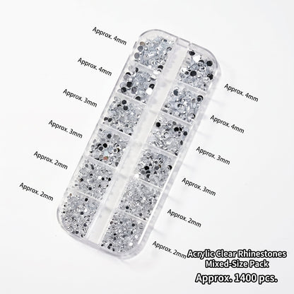 12 Grid Nail Art Rhinestone Stone Box Mask Queen Nepal