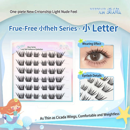 Pre Glued Fashion Individual Cluster Lash Mask Queen Nepal
