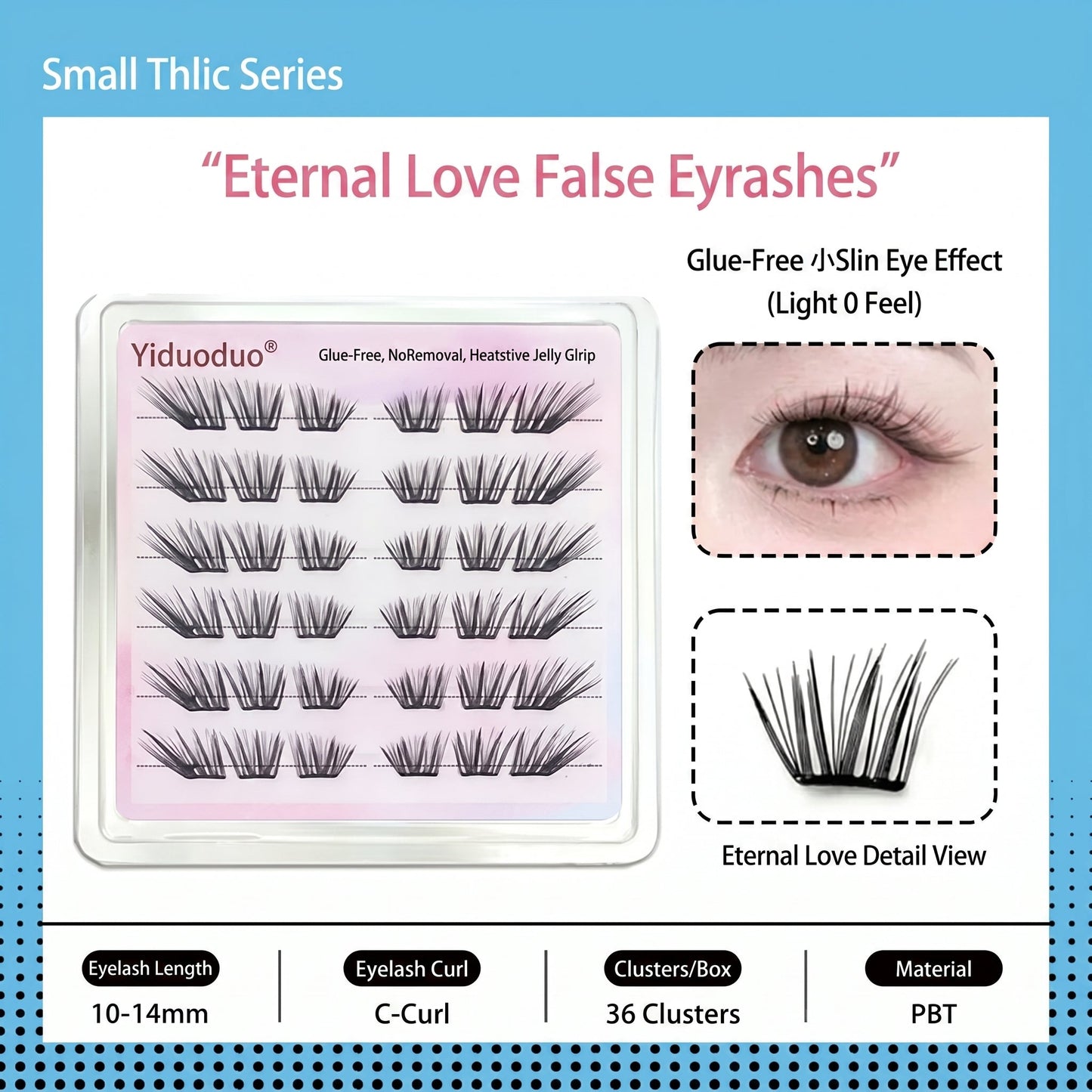 Pre Glued Fashion Individual Cluster Lash Mask Queen Nepal