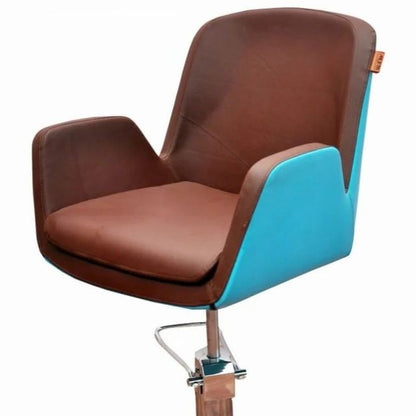 Tunis Brown Hydraulic Salon Chair, Synthetic Leather Mask Queen Nepal