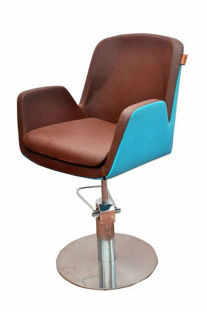 Tunis Brown Hydraulic Salon Chair, Synthetic Leather Mask Queen Nepal