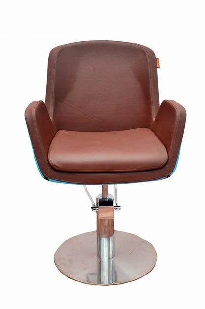 Tunis Brown Hydraulic Salon Chair, Synthetic Leather Mask Queen Nepal