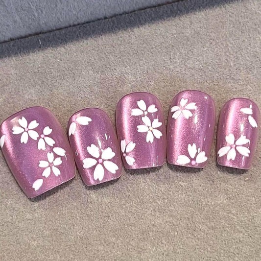 Z005 Press On Nails Square Coffin Shape Easy Beauty Nepal