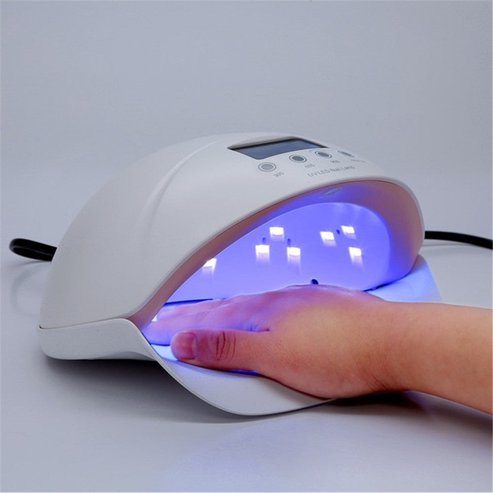 UV Lamp Professional 50W Two-Color Led Nail Lamp Gel Polish Lamp Nail Auto Timer Curing Mask Queen Nepal