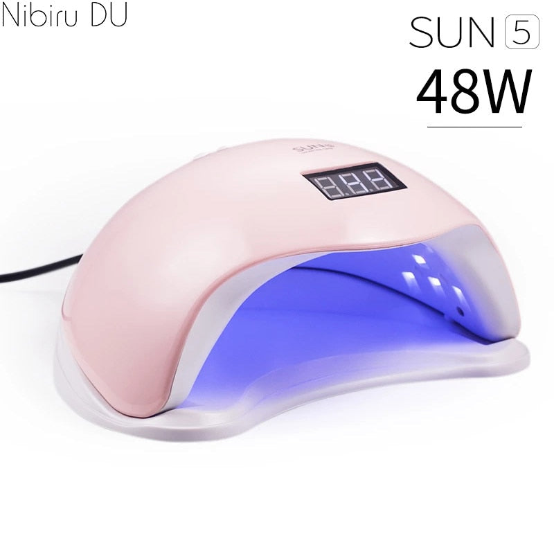 Sun5 LED UV Nail Dryer 48W 24 Leds Automatic Sensing Mask Queen Nepal